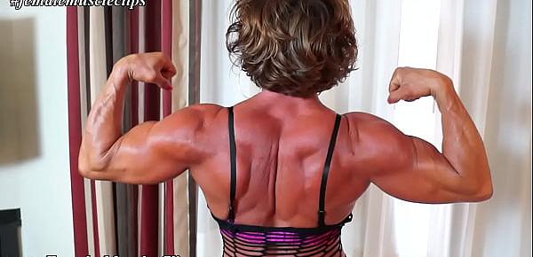  FemaleMuscleClips - Pam Hannam, Vol1 preview - Muscular women